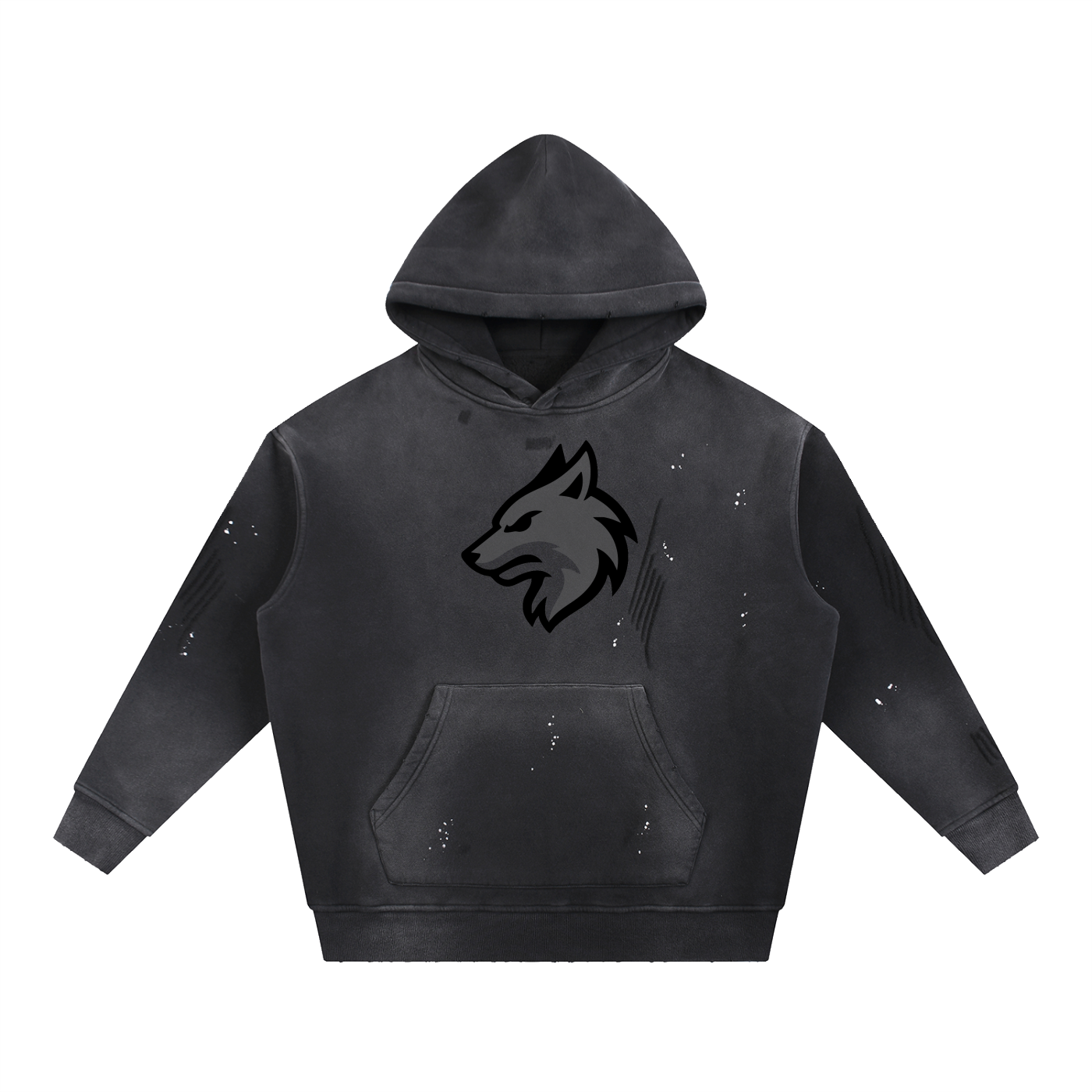 DISTRESSED GHOST HOODIE