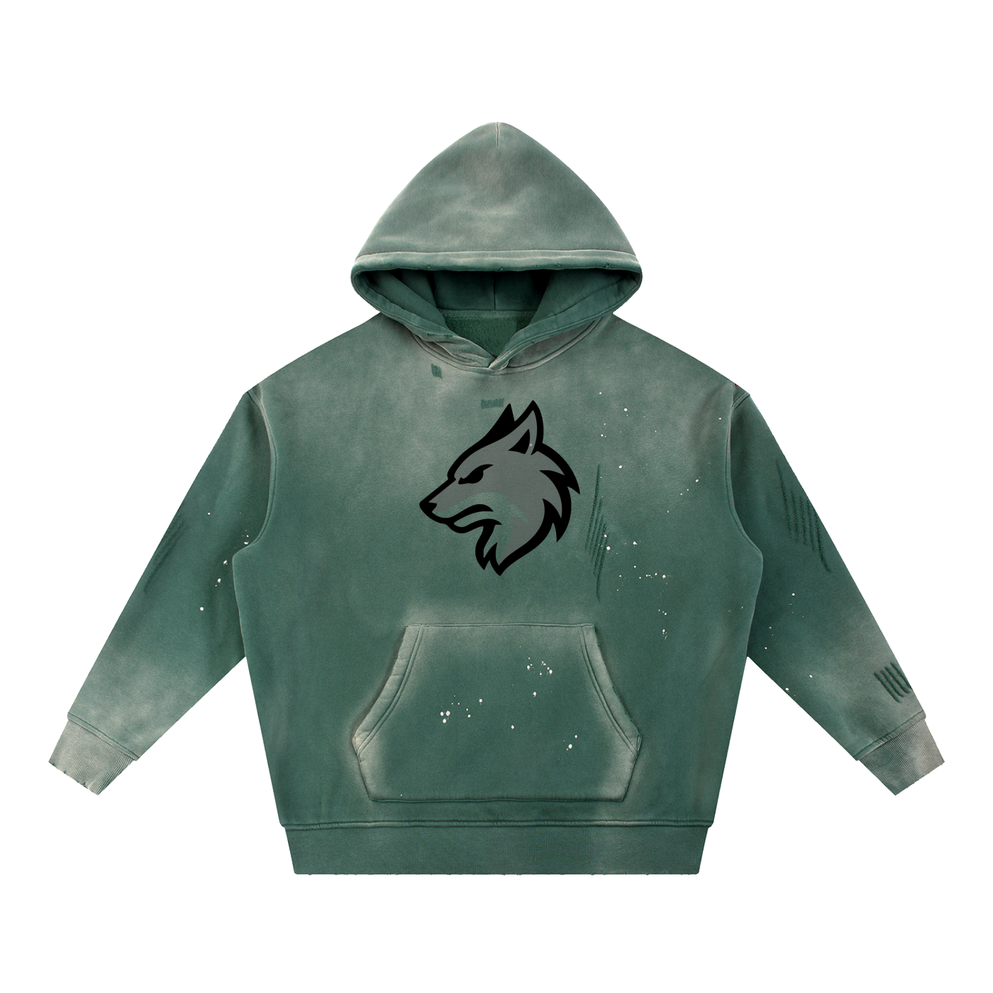 DISTRESSED GHOST HOODIE